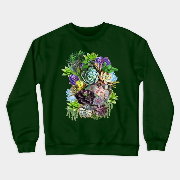 Succulents on show Crewneck Sweatshirt by Just Kidding by Nadine May